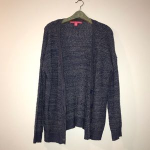 Rebellious One Blue Button Knit Cardigan L -  EUC